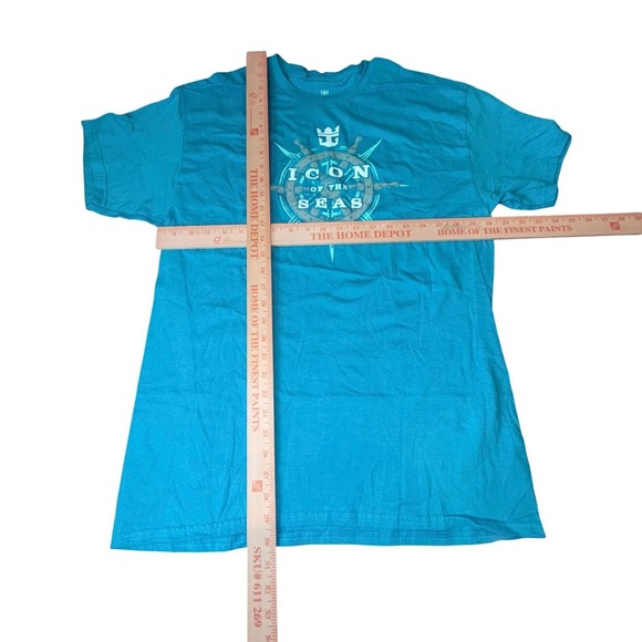 NWT Royal Caribbean Icon of the Seas Nautical Adventure T-Shirt Sapphire Blue L - Picture 2 of 3
